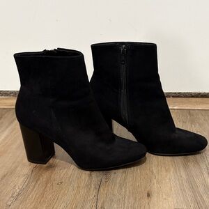H&M Suede Black Ankle Boots